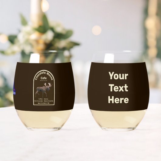Chocolade Moose Cafe Wijnglas Zonder Voet (Insitu (Huwelijk))