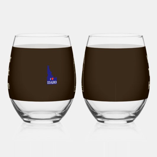 Chocolade Moose Cafe Wijnglas Zonder Voet (Rechts)
