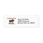 Chocolade Moose Etiket (Voorkant)