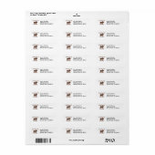Chocolade Moose Etiket (Full Sheet)