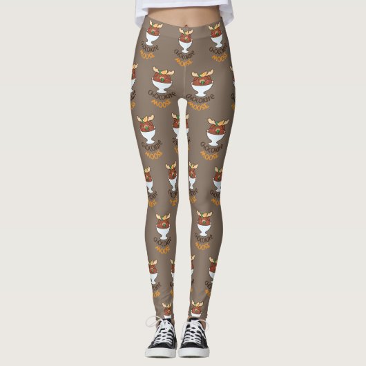 Chocolade Moose Leggings (Voorkant)