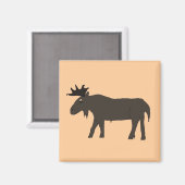 Chocolade Moose magnet Magneet (Voorkant / Achterkant)