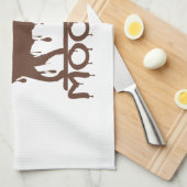 Chocolade Moose Theedoek (Quarter Fold)
