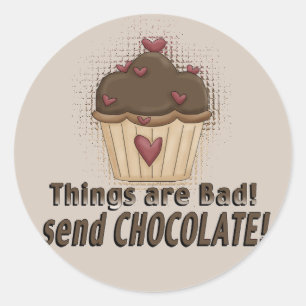 Chocolade Muffin Sticker
