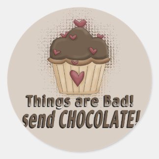 Chocolade Muffin Sticker