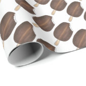 Chocolade ondergedompeld vanille ijs ijsijsjes rep cadeaupapier (Rol Hoek)