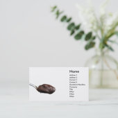 Chocolade op lepel Visitekaartje (Staand voorkant)