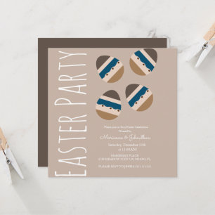 Chocolade Paaseieren Aardtint Feest Kaart