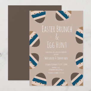 Chocolade Paaseieren Brunch Eiers zoeken Kaart