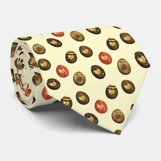 Chocolade Paaseieren Stropdas (Opgerold)