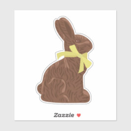 Chocolade Paashaas Sticker