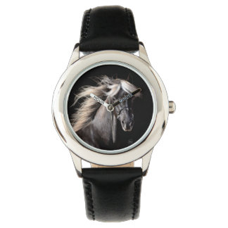 Chocolade Palomino Rocky Mountain Horse Horloge
