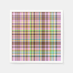 Chocolade Pastels Pset 12-PAPIER NAPKINS Servetten