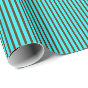Chocolade Pastels Stripes 03-Gift Wrapping Paper Cadeaupapier