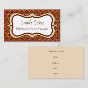 Chocolade Patroon Visitekaartjes