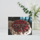 Chocolade Pavlova Briefkaart (Staand voorkant)