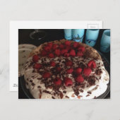 Chocolade Pavlova Briefkaart (Voorkant / Achterkant)