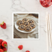 Chocolade Pawprint Cookies Servet (Insitu)