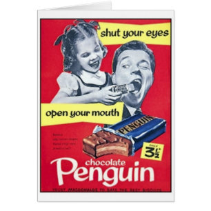 Chocolade Penguin Vintage Ad