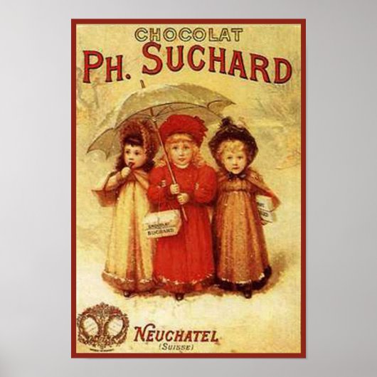 chocolade Ph. Suchard Ad Poster (Voorkant)