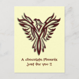 Chocolade Phoenix Briefkaart