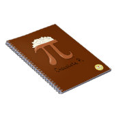 Chocolade Pi Cute Wiskunde Pi Day Notitieboek (Rechterzijde)