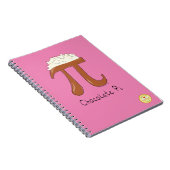 Chocolade Pi Cute Wiskunde Pi Day Notitieboek (Rechterzijde)