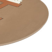 Chocolade Pi Cute Wiskunde Pi Day Pie Cutting Boar Snijplank (Hoek)