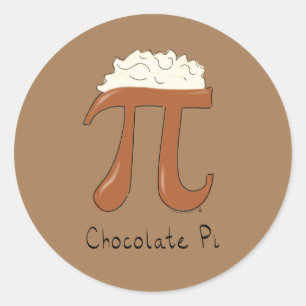 Chocolade Pi Cute Wiskunde Pi Day Stickers