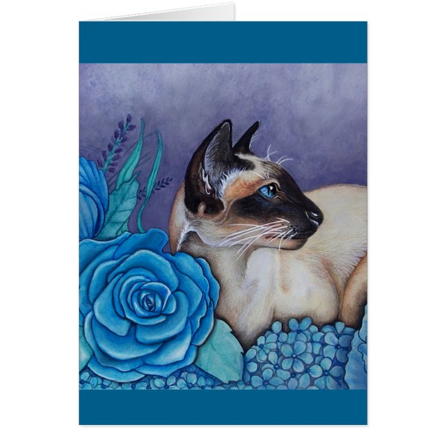 Chocolade Point Siamese Cat (Voorkant)