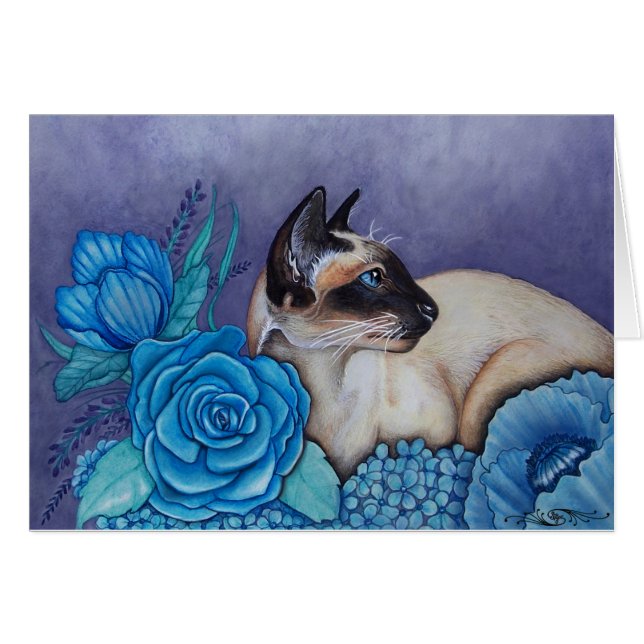 Chocolade Point Siamese Cat (Voorkant Horizontaal)