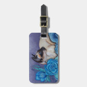 Chocolade Point Siamese Cat Bagagelabel (Voorkant verticaal)