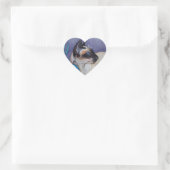 Chocolade Point Siamese Cat Hart Sticker (Tas)