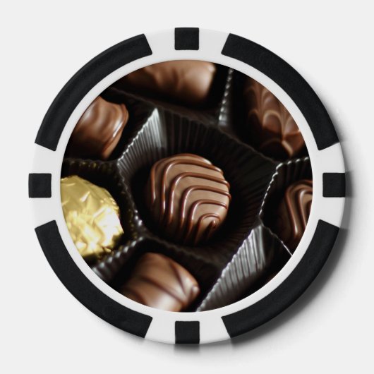 Chocolade Pokerchips (Voorkant)