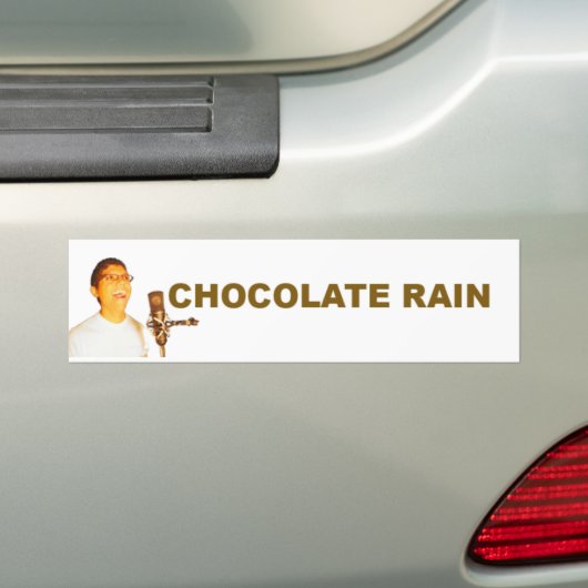 Chocolade Rain Bumpersticker (Op auto)