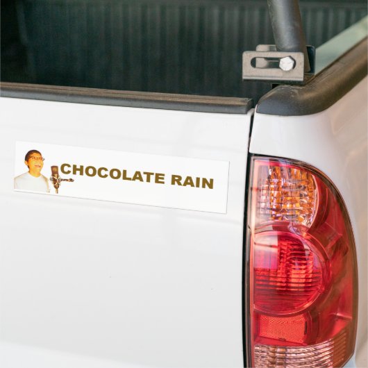Chocolade Rain Bumpersticker (Op Truck)