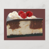 Chocolade Raspberry Cheesecake Briefkaart (Voorkant)