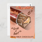  chocolade-reclame. briefkaart (Voorkant / Achterkant)