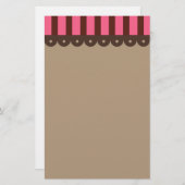 Chocolade Retro Stationery Briefpapier (Voorkant / Achterkant)