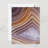 Chocolade Ribbons Agate Briefkaart (Voorkant / Achterkant)