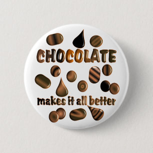 Chocolade Ronde Button 5,7 Cm