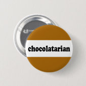 chocolade ronde button 5,7 cm (Voorkant /achterkant)