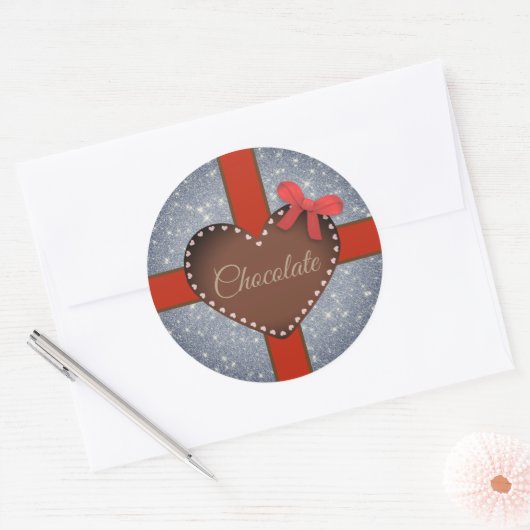 Chocolade Ronde Sticker (Envelop)
