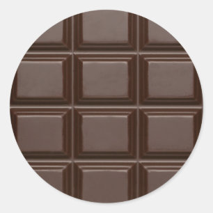 Chocolade Ronde Sticker