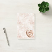 Chocolade Roze Hart Koekje Post-it® Notes (Kantoor)