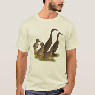 Chocolade Runner Eend Familie T-shirt