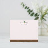 Chocolade Rustieke Cactus Briefkaart (Staand voorkant)