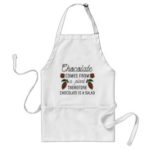 Chocolade Salad Standaard Schort