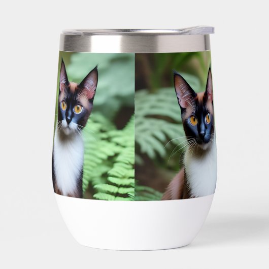 Chocolade Siamese Cat Twins (Links)