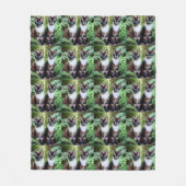 Chocolade Siamese kat Twins, Medium Fleece Blanket (Voorkant)